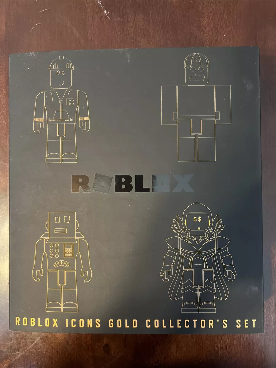 Roblox Kit Gold Collection Aniversario Set Dourado 4 Figuras