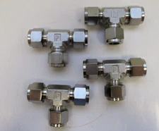 PARKER INSTRUMENTATION TUBE FITTINGS NO: 8ET8-316 1/2" (LOT OF 4)