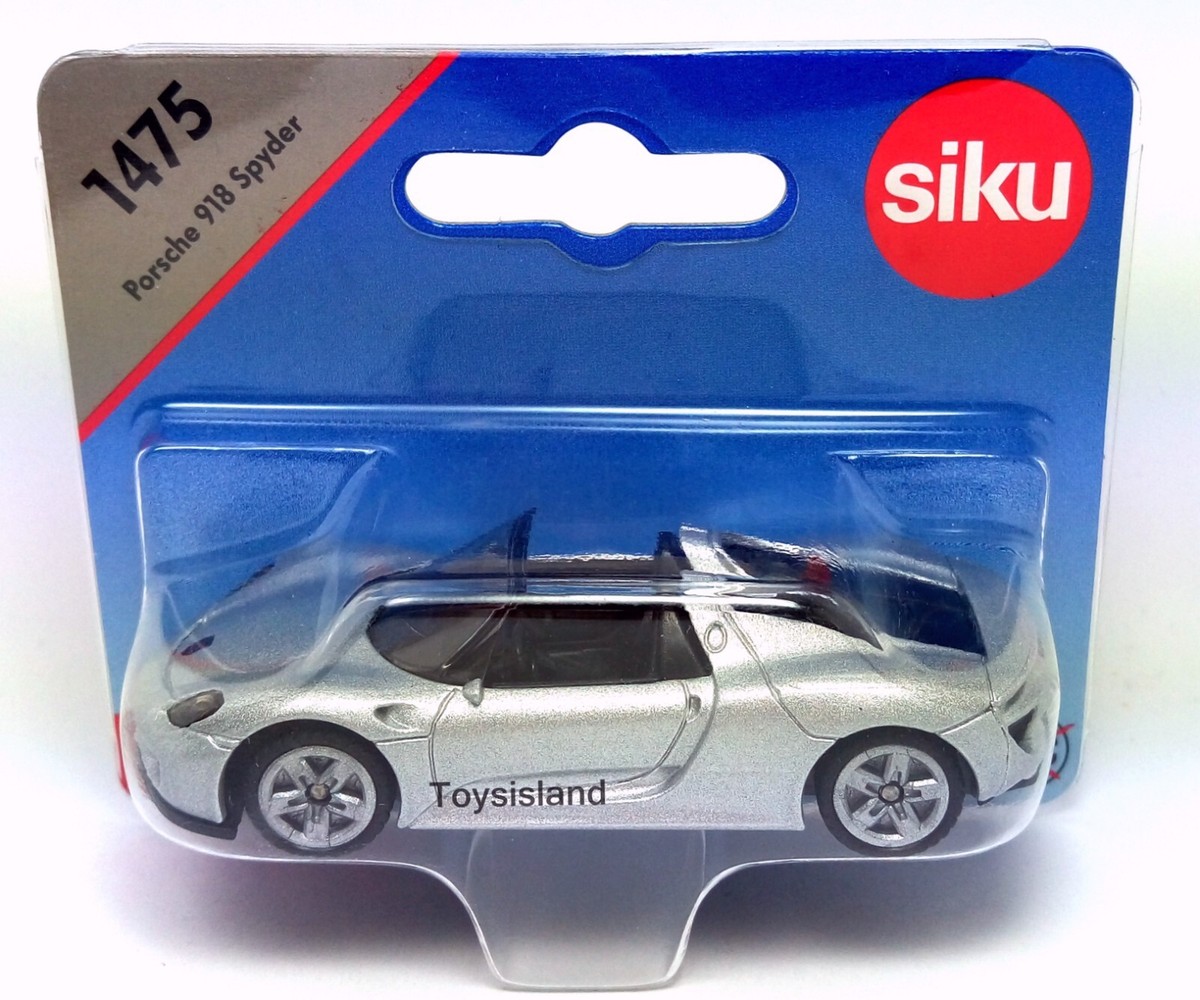 Siku 1475 PORSCHE 918 SPYDER New Diecast Car Silver | eBay