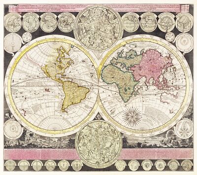 11970.Decoration Poster.Home interior design.Room wall decor.Vintage World map
