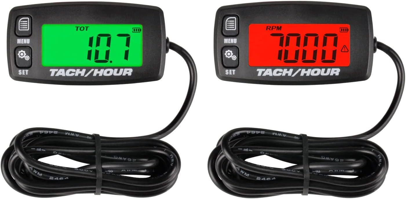 Runleader Digital Maintenance Tach/Hour Meter,Battery Replacement for