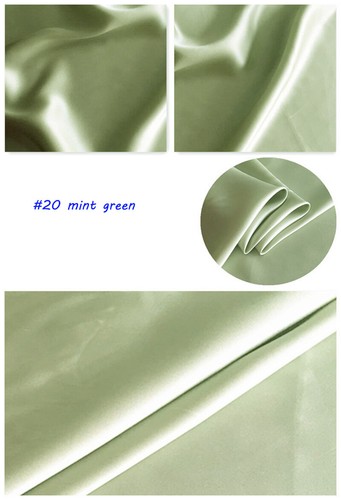 1 MeterX1.14 Meter Soft Silk Charmeuse Fabric Evening Dress Mulberry Silk Satin - Bild 26 von 43