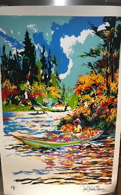 Paul Blaine Henrie ポール・ブレイン・ヘンリー 大型　アート COA Paul Blaine Henrie 1932-1999 Signed Xochomilco Ltd Ed 24”x 36