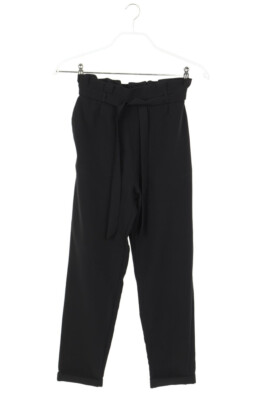 Lefties Paperbag Pants with Belt S black