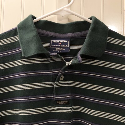 Vintage 90s Polo Sport Ralph Lauren Striped Shirt Polo Vintage 90s Polo Sport Ralph Lauren Striped Shirt Polo