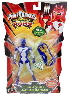 Power Rangers Jungle Fury Master Blue JAGUAR Ranger New Factory