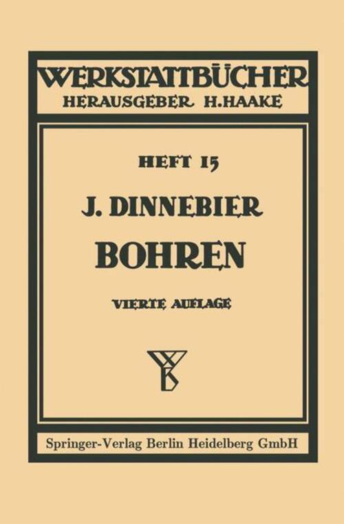 Thumbnail - Bohren Josef Dinnebier Taschenbuch Werkstattbücher Paperback 66 S.
