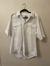 Defense Logistics Agency Garrison Collection Military Shirt White #521 16C