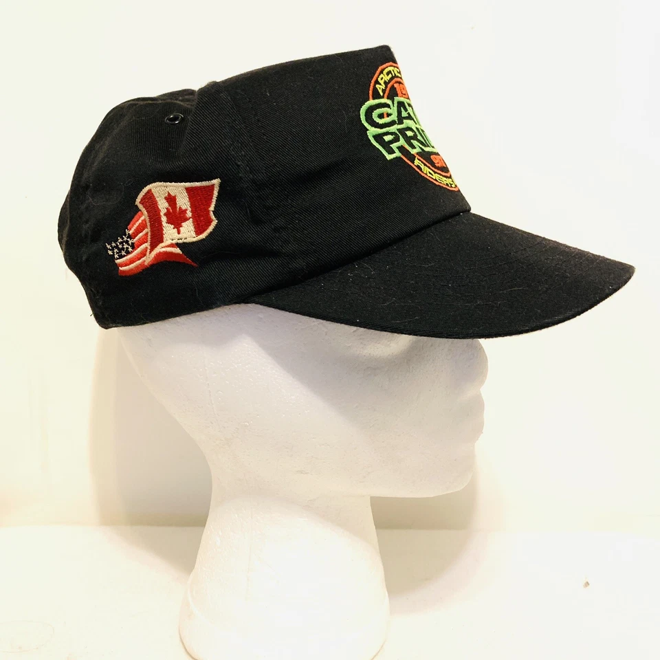 Gorra de béisbol unisex Arctic Cat Riders negra 1997 espalda a presión ajustable Foto 3 de 4