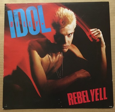 BILLY IDOL Rare 1983 VINTAGE PROMO POSTER FLAT for Rebel Yell CD 12x12 USA 