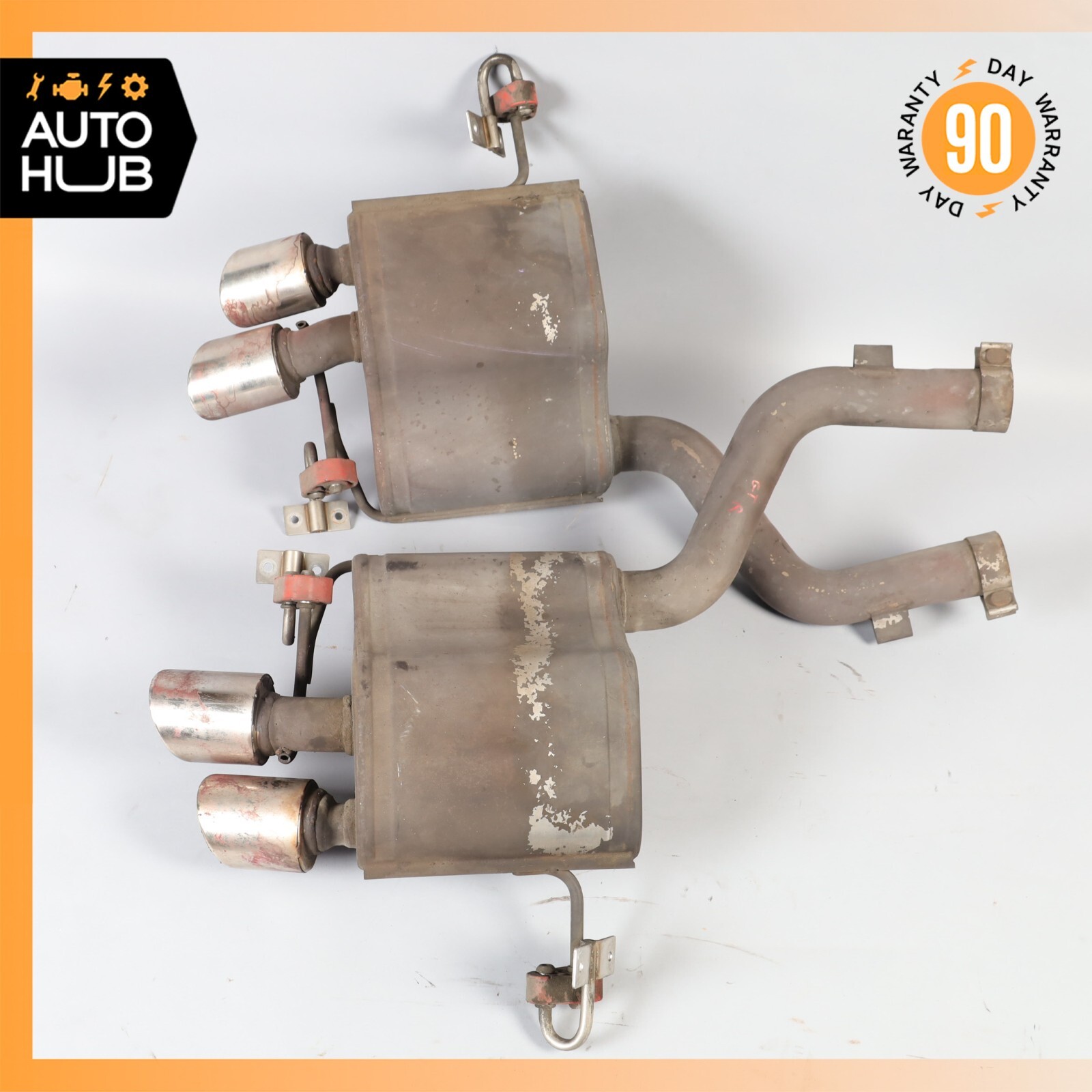 Maserati GranTurismo M145 4.2L Exhaust Mufflers Tips Left & Right Side Set 70k