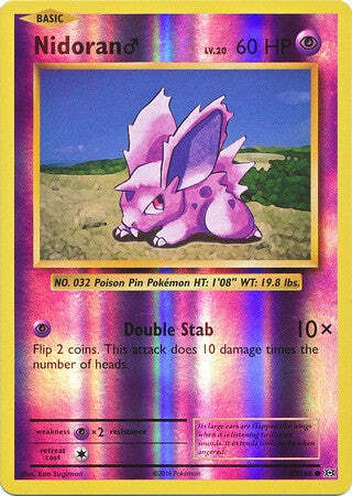 Nidoran? 43/108 Common REVERSE HOLO Pokemon XY Evolutions Single Card