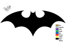 Set 2 Stickers Bat Batman Vinyl Permanent Car Motorbike Tuning Scooter