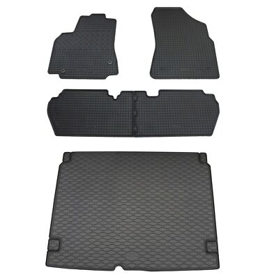 Gummi Fußmatten Kofferraumwanne für Citroen Berlingo Peugeot Partner Tepee 2008-