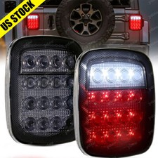 2 Day Ship Plug Play Smoked Led Tail Lights Brake For 97-06 Jeep Wrangler Tj
