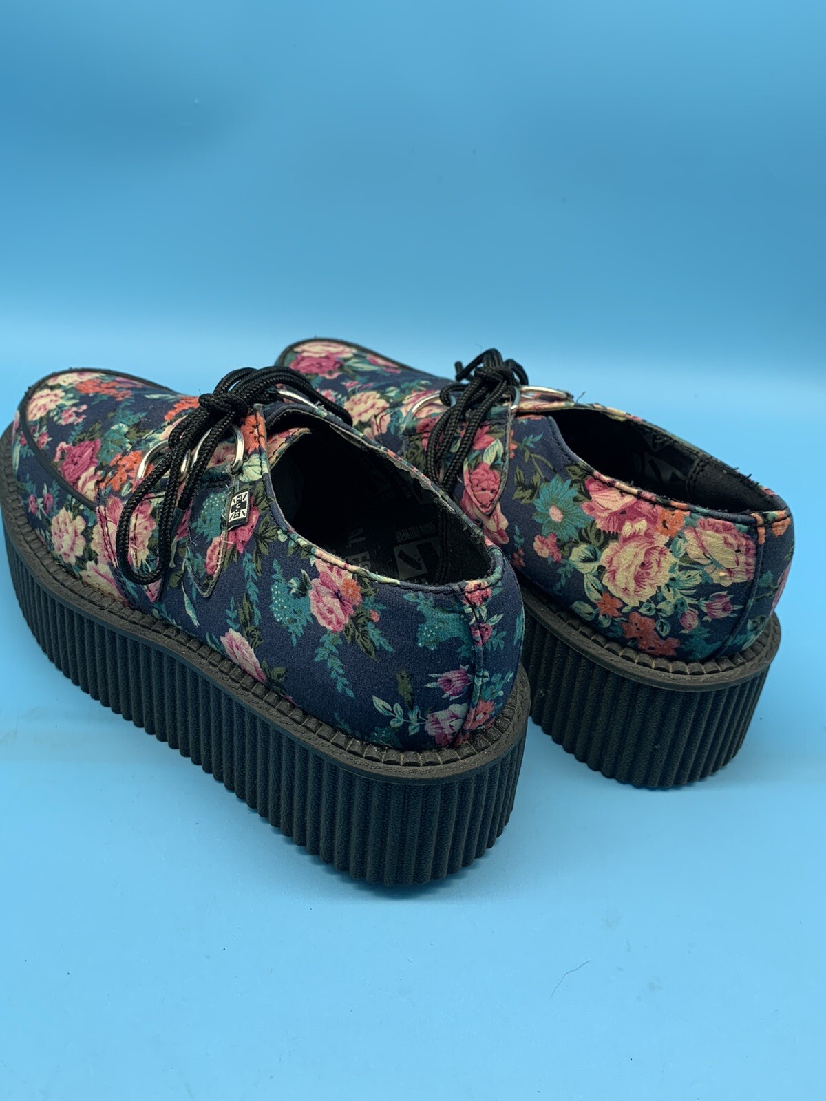 TUK Pastel Floral Creepers, US Women Size 5 Men’s… - image 10