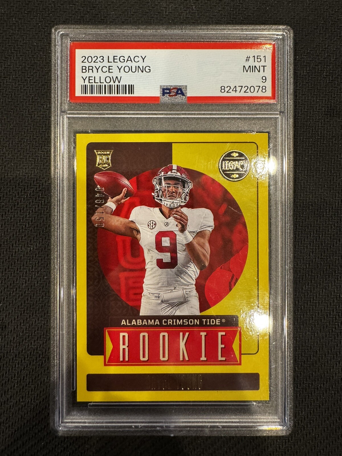 Bryce Young Panini Legacy #151 Yellow
