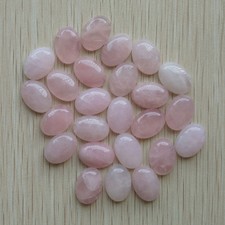 Wholesale 30pcs/lot natural rose quartz stone Oval CAB CABOCHON beads 13x18mm