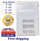 400 Combo Suffocation Warning Bags 100 Ea 8x10 9x12 11x14 12x16 - ST ShipMailers