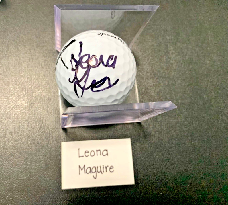 Leona Maguire LPGA signed autographed golf ball IRELAND Duke TaylorMade