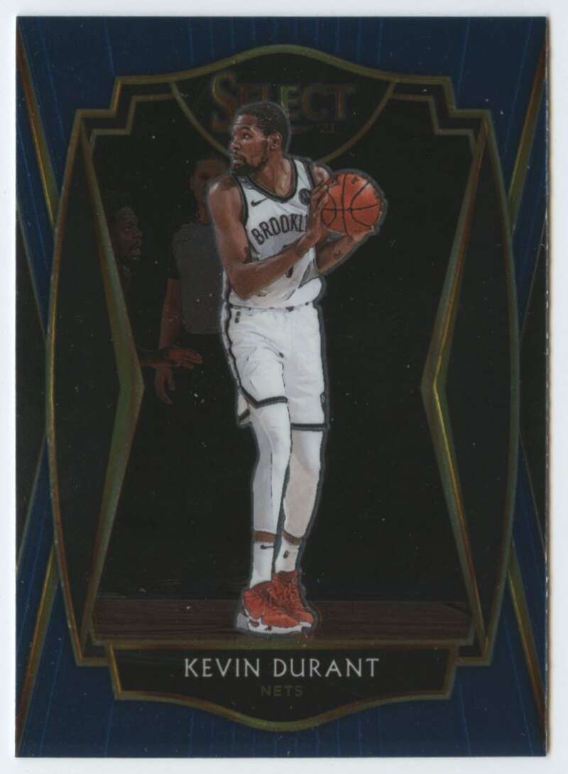 2020-21 Panini Select Blue #101 Kevin Durant Brooklyn Nets Basketball Card NM-MT