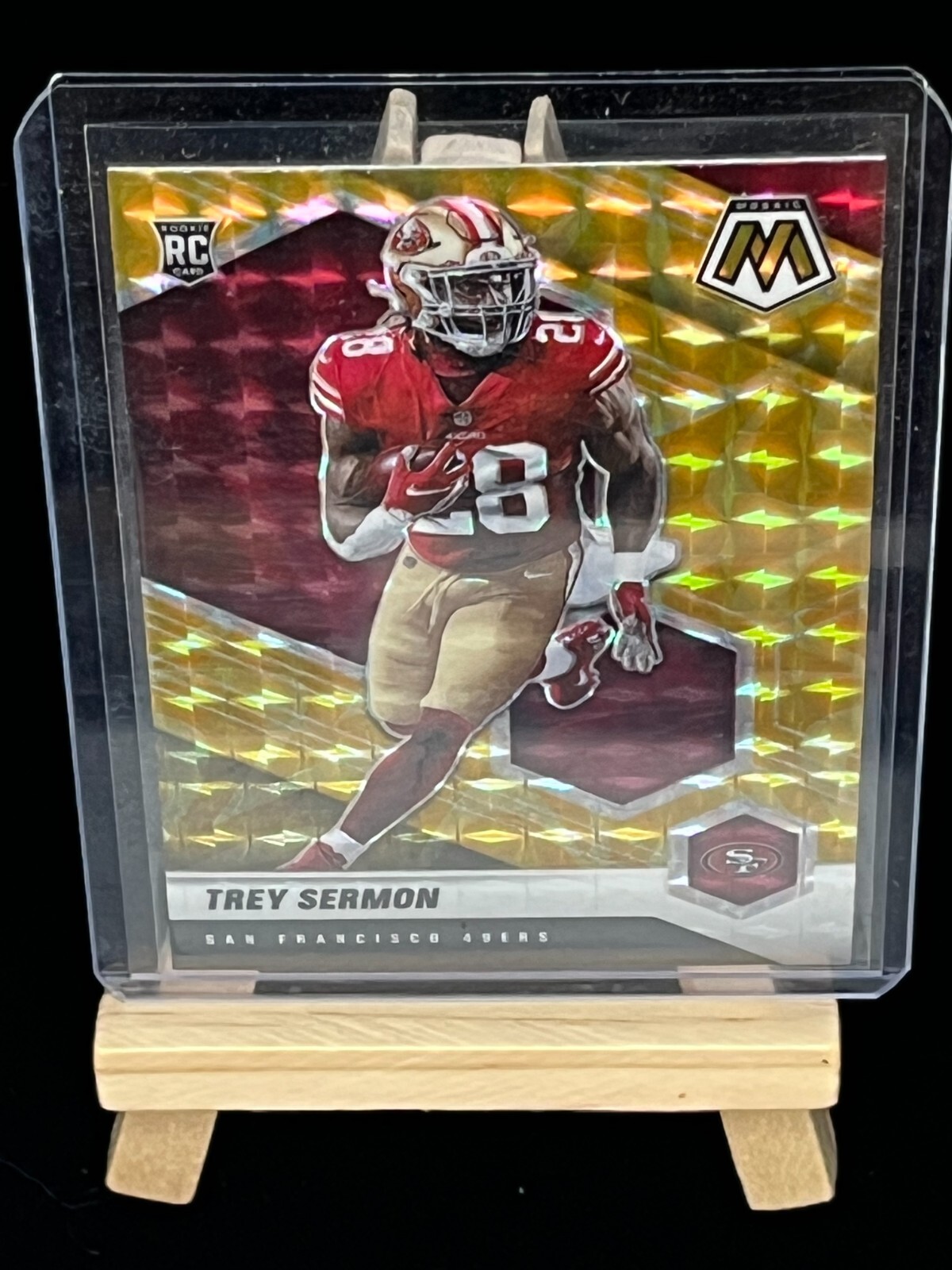 2021 MOSAIC - Trey Sermon #324 - (RC) - Color Match - 49'ers