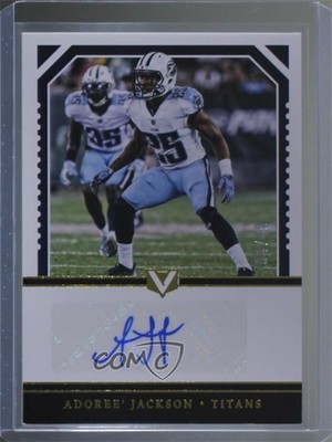 2017 Panini Vertex Signatures 4/49 Adoree' Jackson #VS-AJ Rookie Auto RC s3g