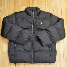 Air Jordan Essentials Jumpman Poly Puffer Jacket Black FB7331-010 Men’s Size LG