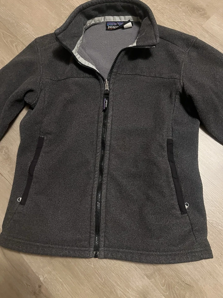 Suéter polar Patagonia Synchilla cremallera completa gris mujer talla pequeña Foto 2 de 4