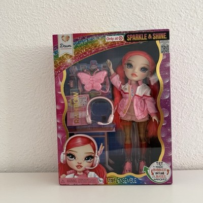 Rainbow High Sparkle & Shine Dawn with Magic Bubbles in Legs 11  Doll Red Coral