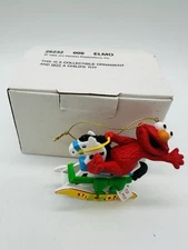 1992 Elmo Christmas Ornament Henson 26232 006 With Box Rocking Horse