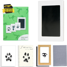 Inkless Paw Print Kit,Dog Paw Print Kit,Dog Nose Print Kit,Clean Touch Ink Pads