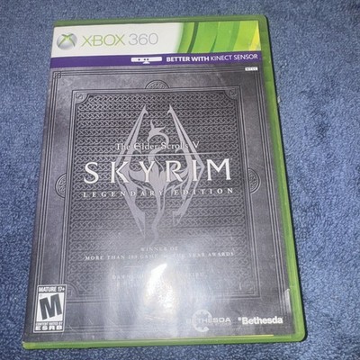 The Elder Scrolls V: Skyrim -- Legendary Edition ( Xbox 360, 2013)  With Manual