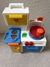 1990 Fisher Price Toddler Vintage Play Kitchen Magic Pretend Play Set 1035
