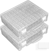 30 FäCher Kleine Aufbewahrungsboxen (5,6X5,6X2.1Cm), Kleinteile Aufbewahrungsbox