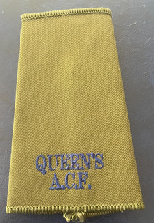 The Queen's Regiment Army Cadet Force Olive Green Rank Slide £4.99 Start