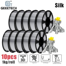 GEEETECH 3D Printer Filament 10KG Silk PLA Gold Silver Copper Filament 1.75mm