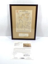 1974 Dolphins AFL E Champs Signed 7x10 Paper Framed 20 JSA Autos Csonka Shula++