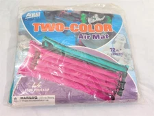 Vintage Aqua Leisure Two Color 72" X 27" Air Mat Pool float Summer water Beach 