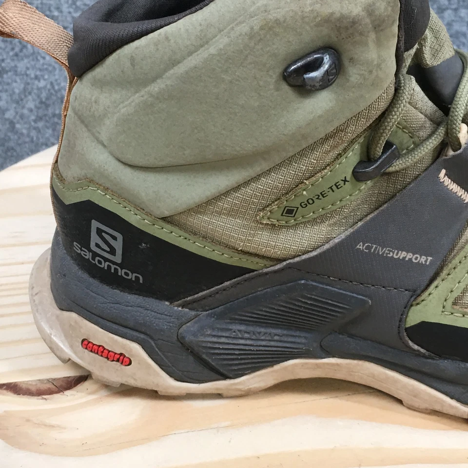 Salomon Boots Womens 7.5 X Ultra 4 Mid GTX Hiking Green Lace Up Ankle Top 416251 - Image 2 of 4