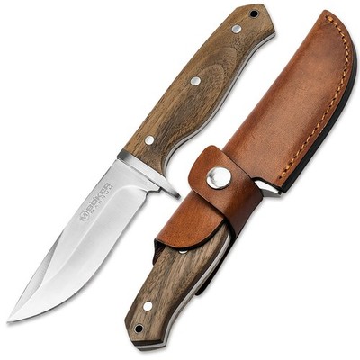 MAGNUM Walnut Drop Outdoormesser Jagdmesser 42a Full Tang 440A Holzgriff 02SC338