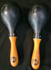 Meinl Plastic Maracas - Black Brown Handle