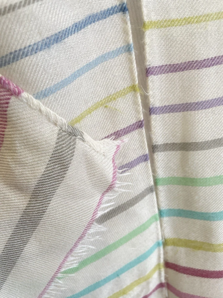 AS3#Loro Piana 70% Cachemira 30% Seda Rayas Chal Envoltura Hecho en Italia (Sin Etiqueta) Foto 3 de 4