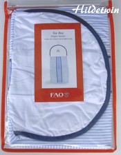 FAO SCHWARZ TOY BOX DIAPER STACKER BLUE WHITE STRIPED BABY BLOCKS NIP
