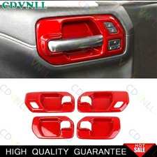 Tazón de puerta interior rojo brillante para Chevy Silverado 2019-2025