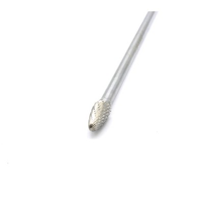 TEMO SF-3L6 Double Cut Carbide Rotary Burr File 3/8'' Round Tree, 1/4''Dx6''L Shank