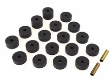 Rugged Ridge Body Mount Kit 18-pieces Black 1-109bl Fits 1974-1975 Jeep Cj-5