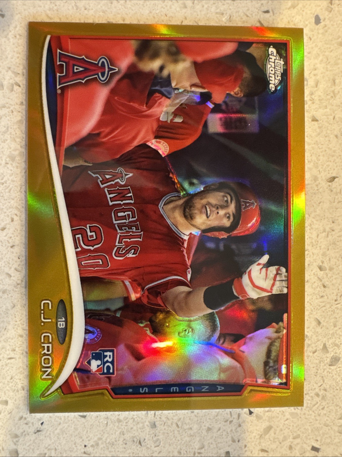 C.J. Cron 2014 Topps Chrome Baseball #151 Rookie TRUE Gold Refractor /50 NM-MINT