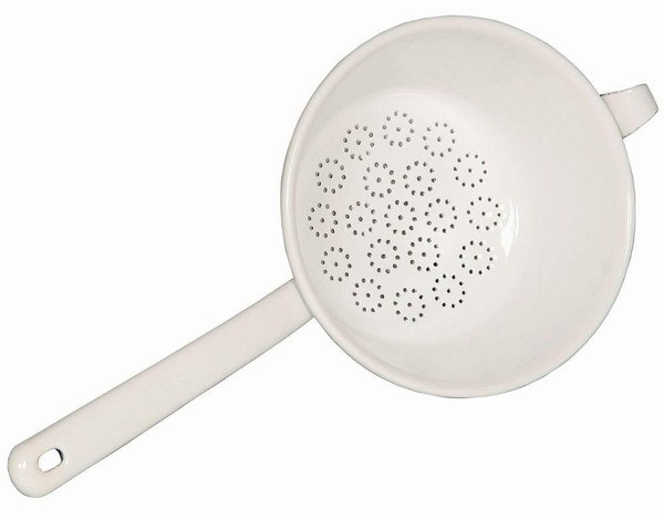 Passiersieb KüChensieb Nudelsieb Abtropfsieb Emaille Riess 20Cm Weiß Sieb-image