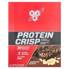 Protein Crisp, Chocolate Crunch, 12 Bars, 1.94 oz 55 g Each